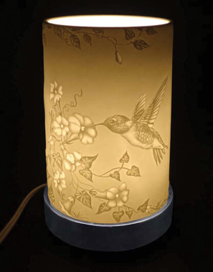 Touch Lamp - Hummingbird - Porcelain Cover