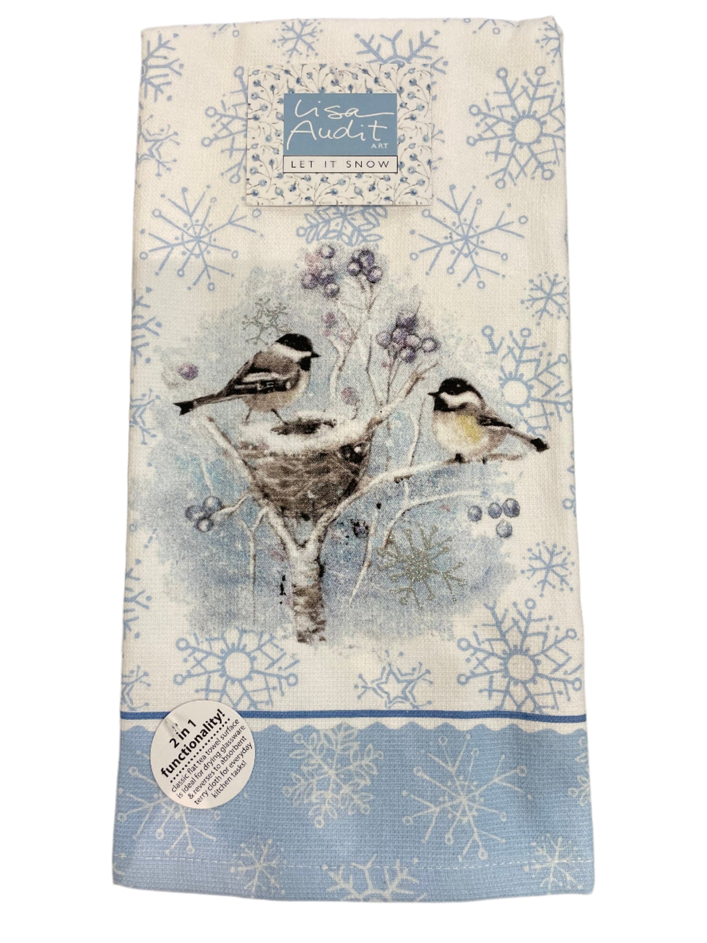 Christmas - Tea Towel - Chickadees