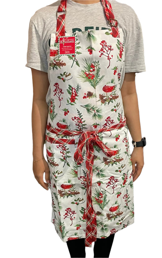 Christmas - Chef's Apron - Snow Capped Winter