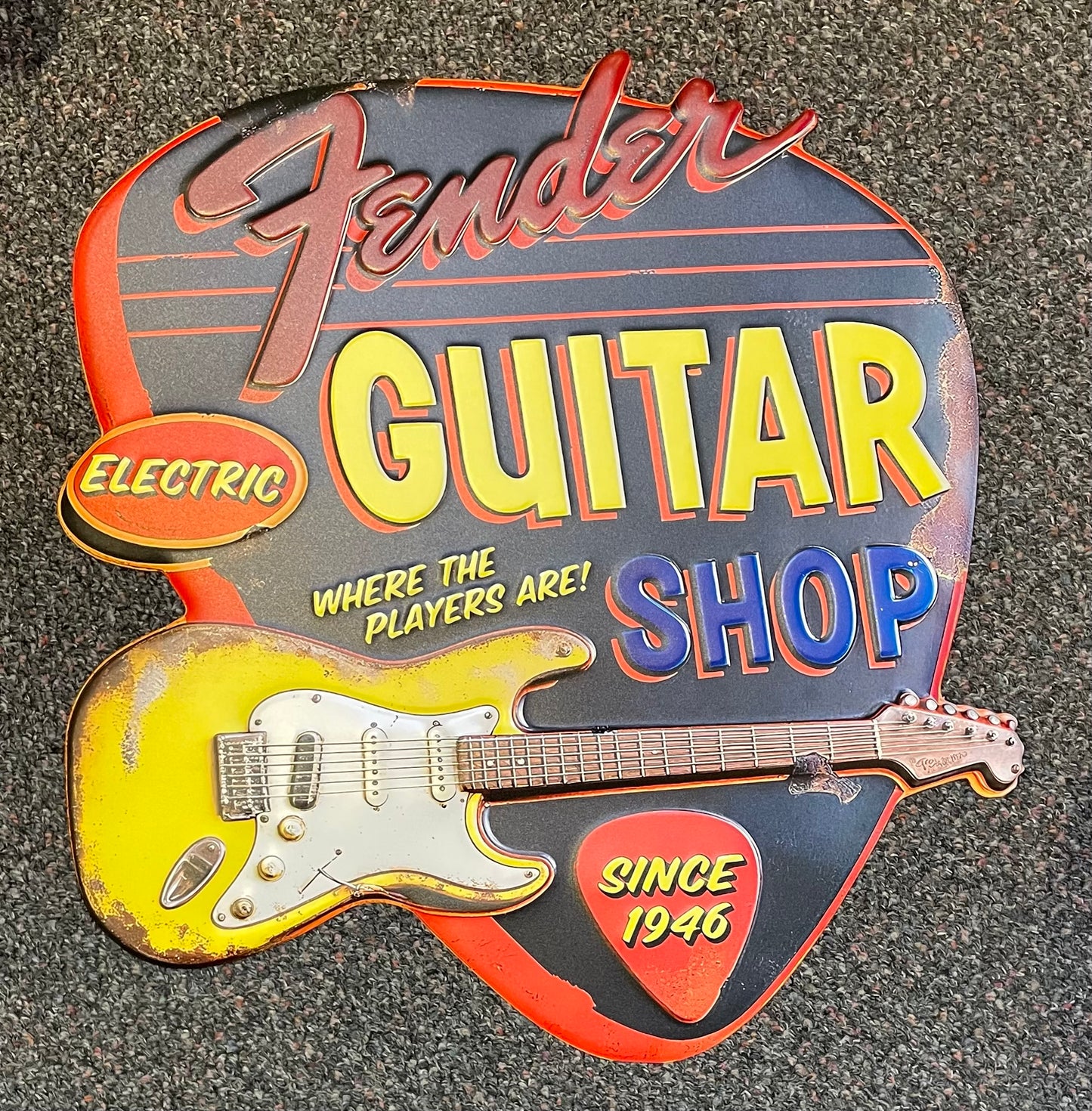 Sign - Fender Guitar Shop