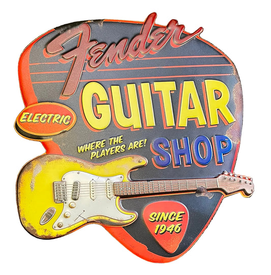 Sign - Fender Guitar Shop