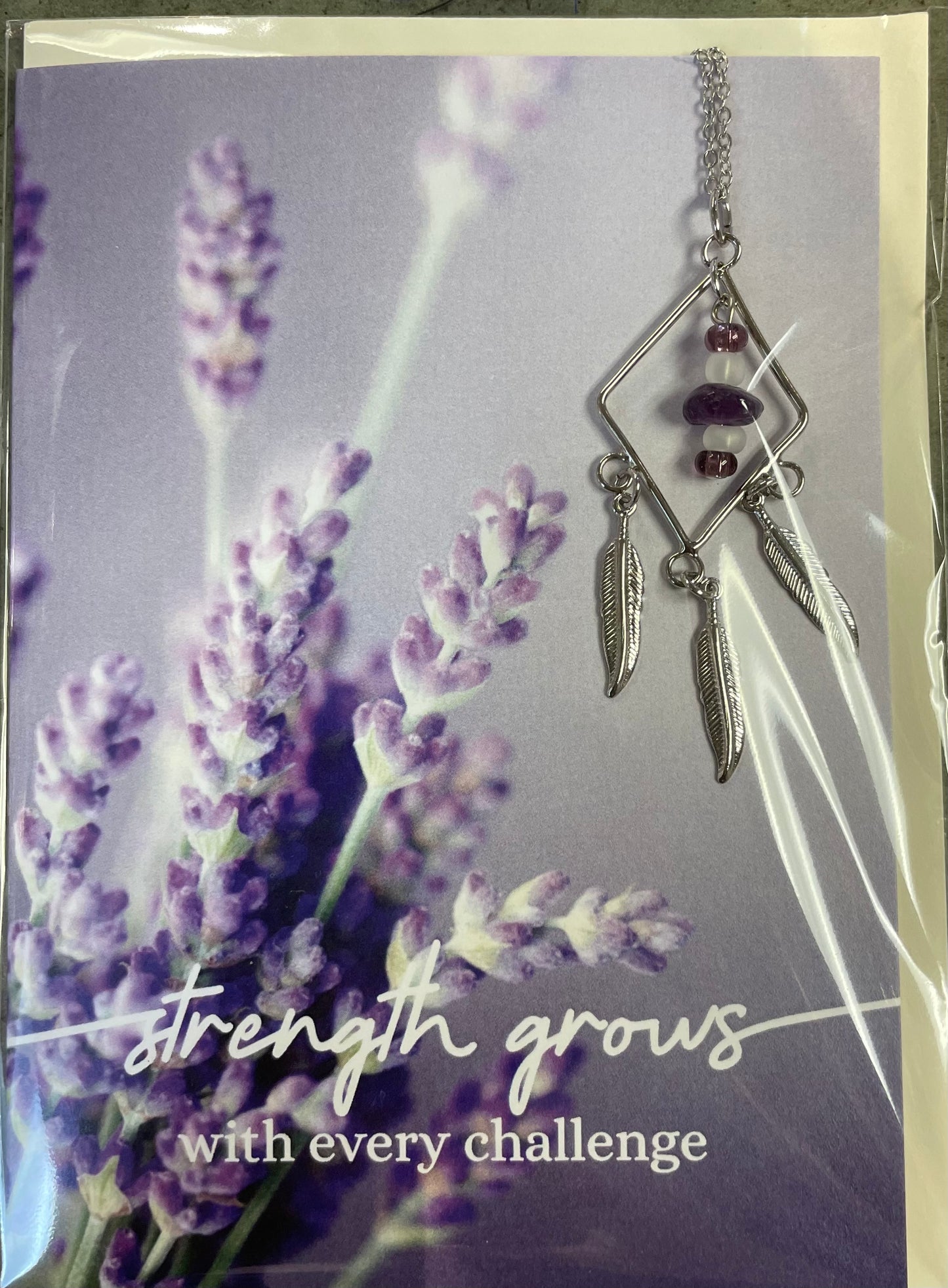 Amethyst Greeting Card - Strength Grows