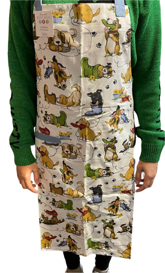 Chef Apron - Playful Puppies
