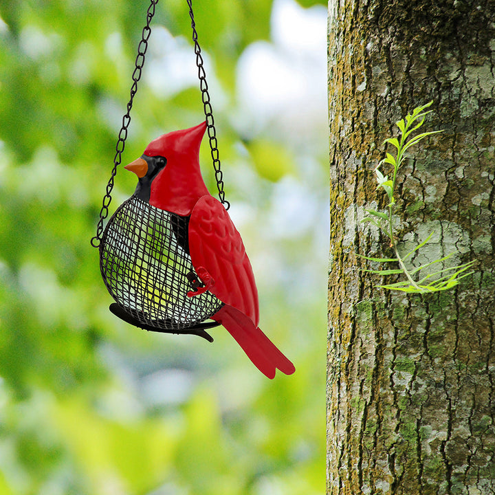 Garden - Metal Cardinal Bird Feeder