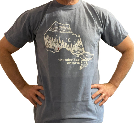 Souvenir Clothing - T-Shirt - Thunder Bay, Ontario - Blue Jean