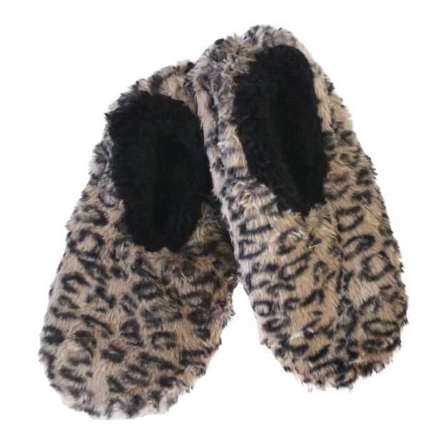 Snoozies - Split Sole - Leopard Print