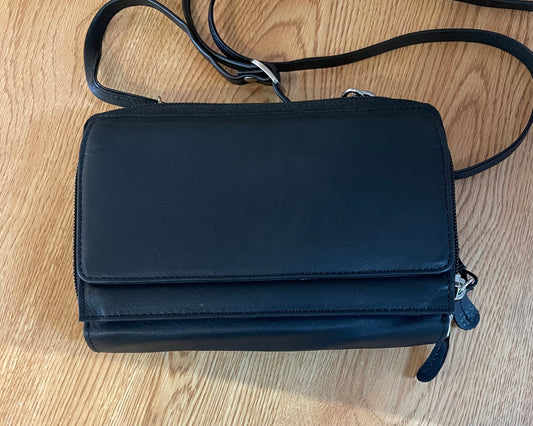 Leather Bag - Canadian Traveller - Black