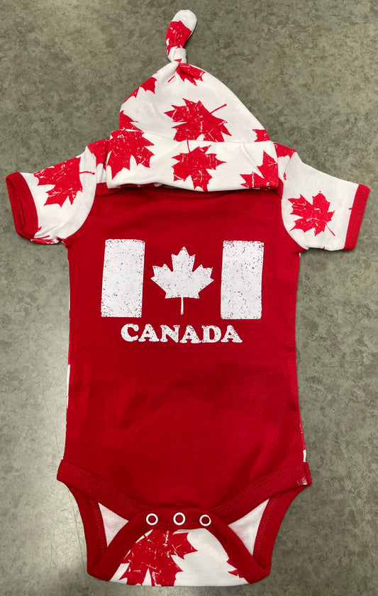 Baby - Souvenir Clothing - Bodysuit with Hat - Thunder Bay, Canada