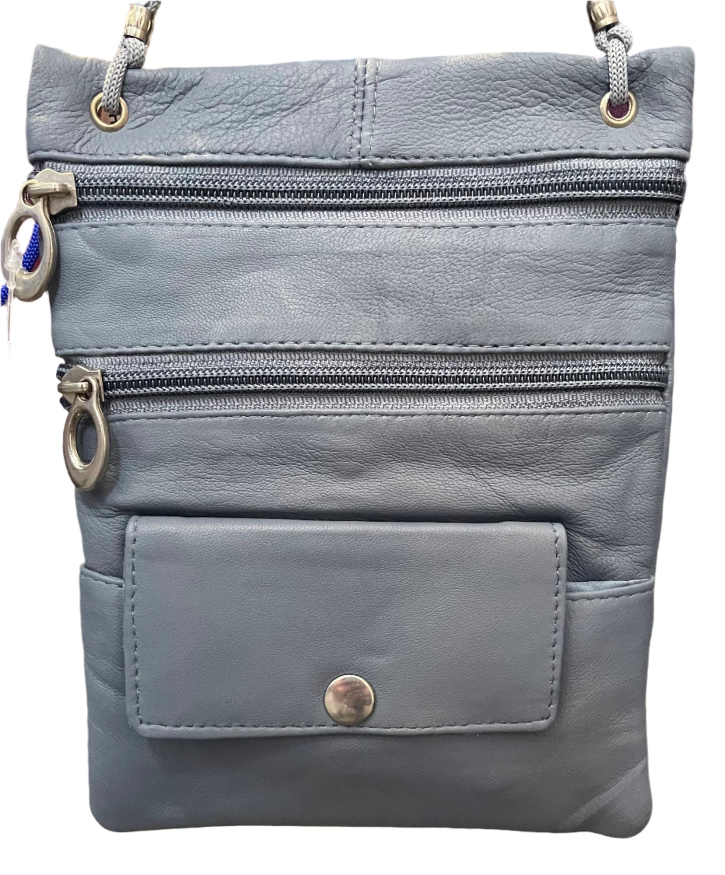 Leather Bag - JBG - Purse - Grey