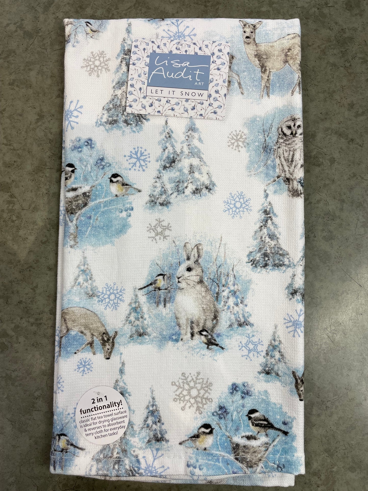Christmas - Tea Towel - Snowy Forest