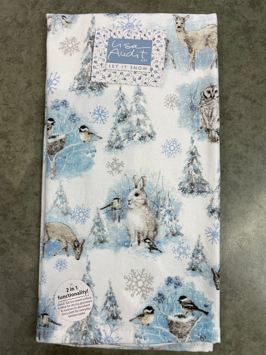 Christmas - Tea Towel - Snowy Forest
