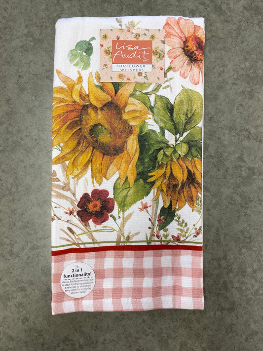 Tea Towel - Sunflower Whispers - Floral