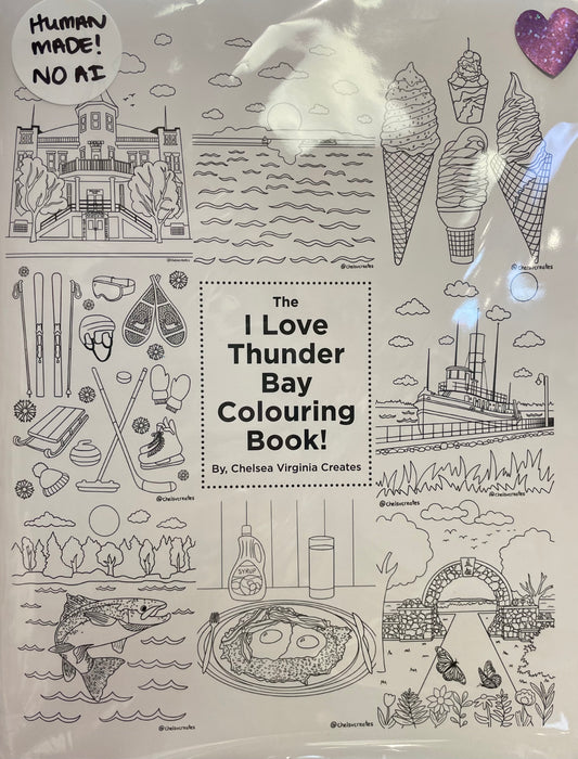 Colouring Book - I Love Thunder Bay - By Chelsea Virginia Creates