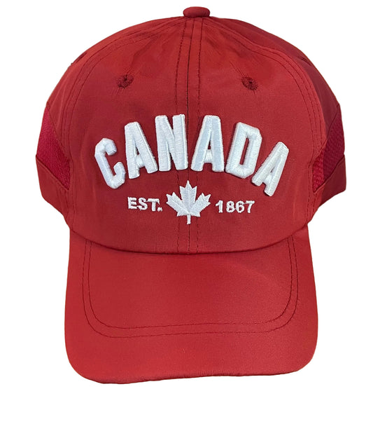 Souvenir - Ball Cap - Canada Est. 1867 - Burgundy