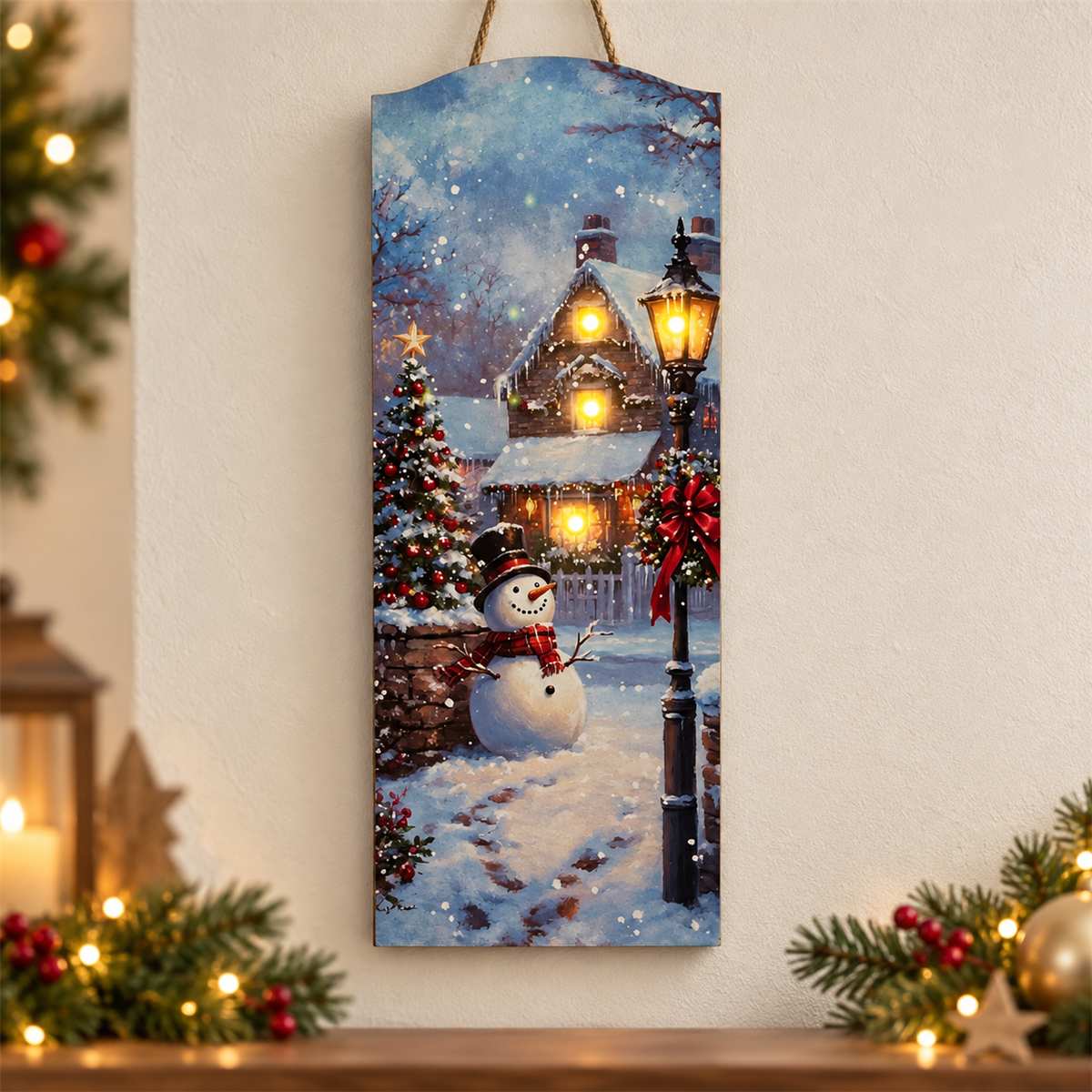Christmas - Snow Man Sign