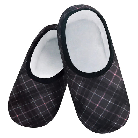 Snoozies - Skinnies - Burgundy Plaid