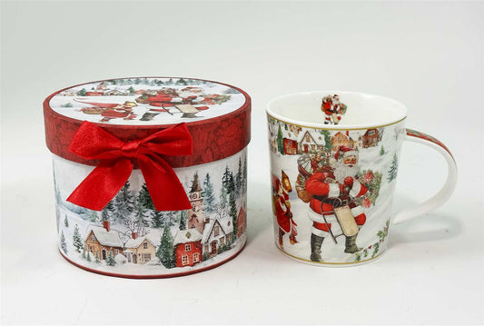 Christmas - Santa Mug with Gift Box
