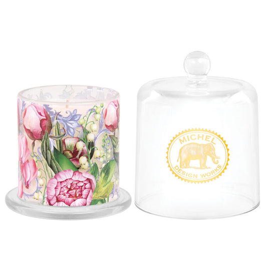 Michel Design Works - Cloche Candle - Porcelain Peony