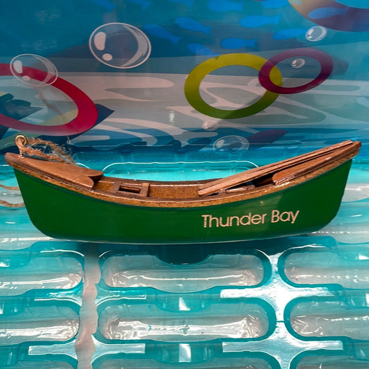 Souvenir - Canoe Ornament - Thunder Bay