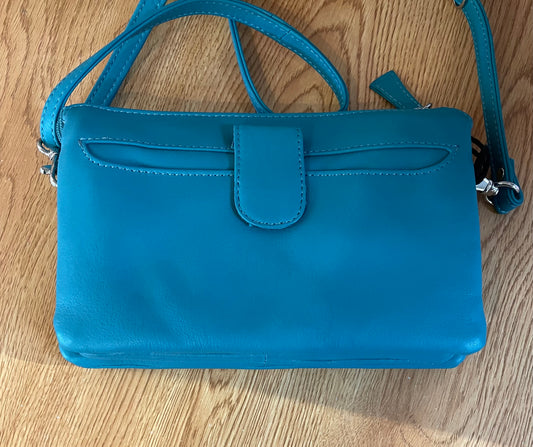 Leather Bag - Canadian Traveller - Turquoise