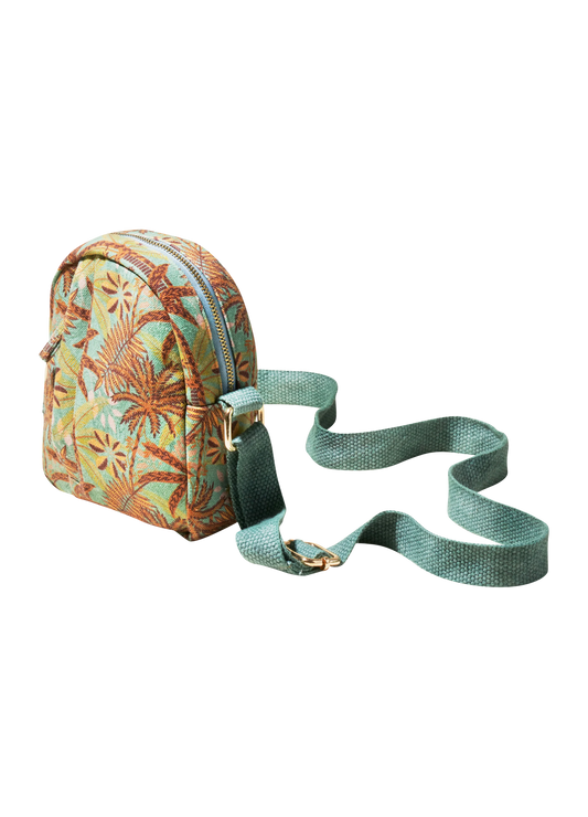 Powder Collection - Canvas Out And About Bag - Patterned Palms