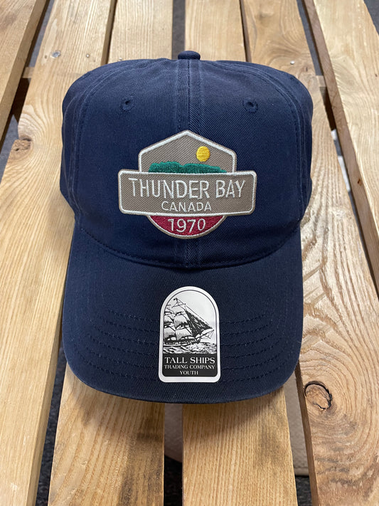 Ball Cap - Youth - Thunder Bay, Canada - 1970 - Navy