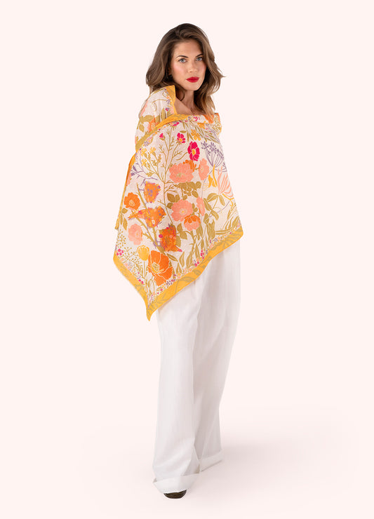 Powder Collection - Cotton Scarf - Birds in Bloom