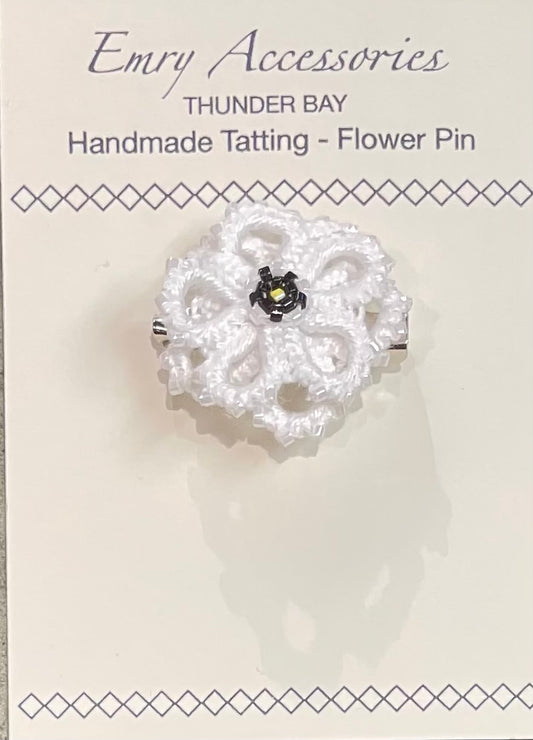 Flower Pin - *Consignment* - Handmade Tatting