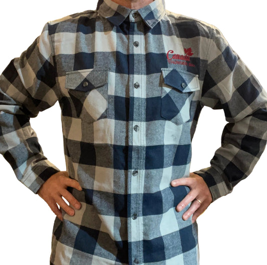 Souvenir Clothing - Lumber Shirt - Blue/Gray - Thunder Bay, Canada
