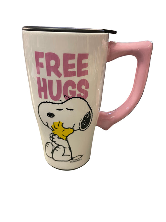 Drinkware - Travel Mug - Free Hugs - Snoopy