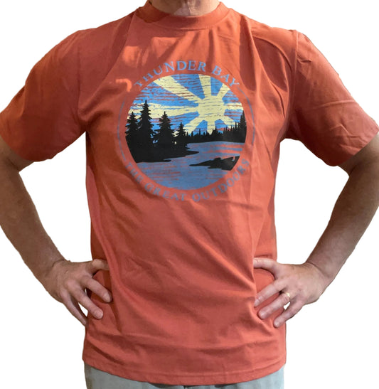 Souvenir Clothing - T-Shirt - Thunder Bay, The Great Outdoors - Brick