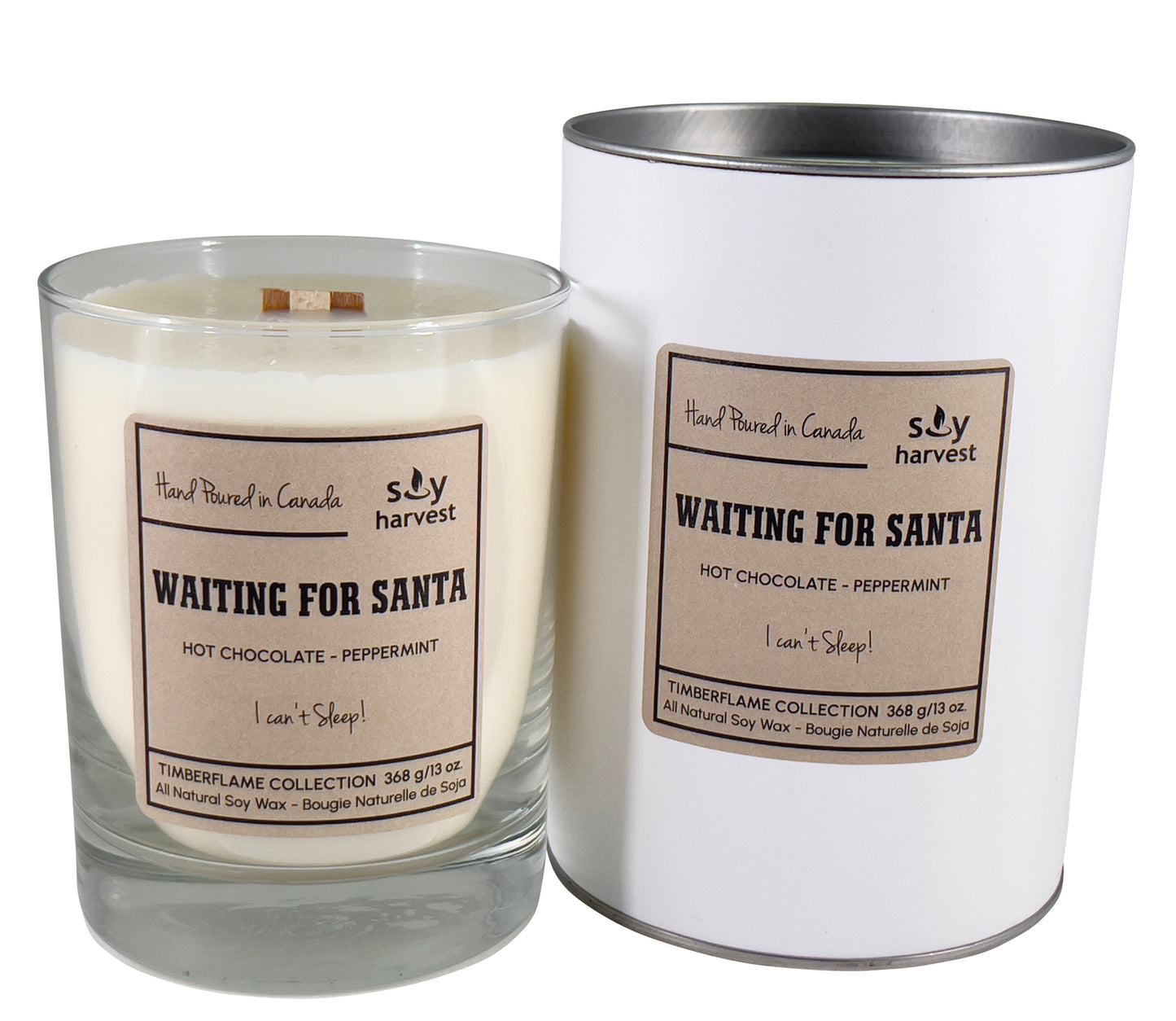 Soy Harvest Candles - Timber Flame - Waiting for Santa