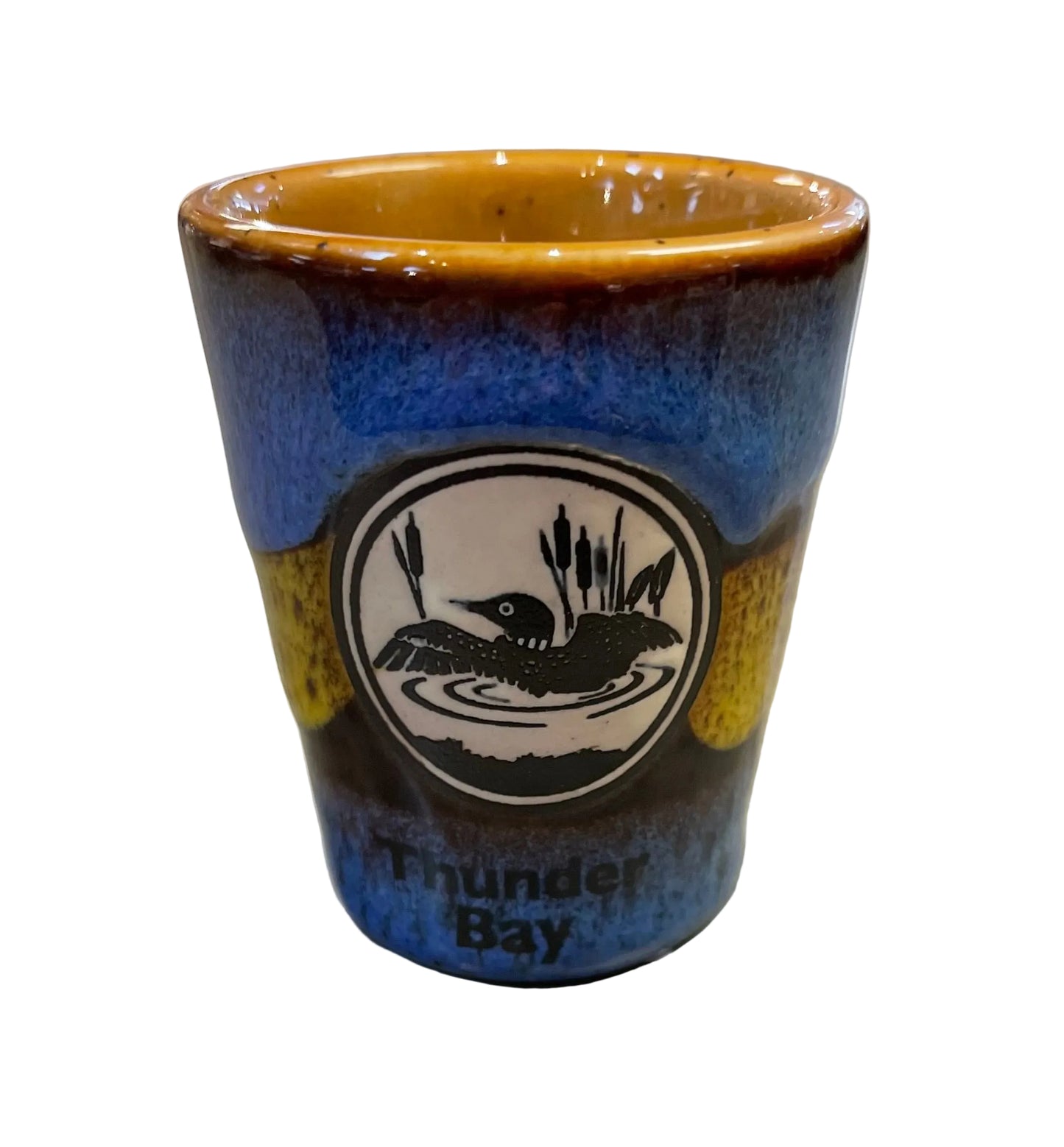 Souvenir Shot Glass - Loon - Thunder Bay - Assorted Colours
