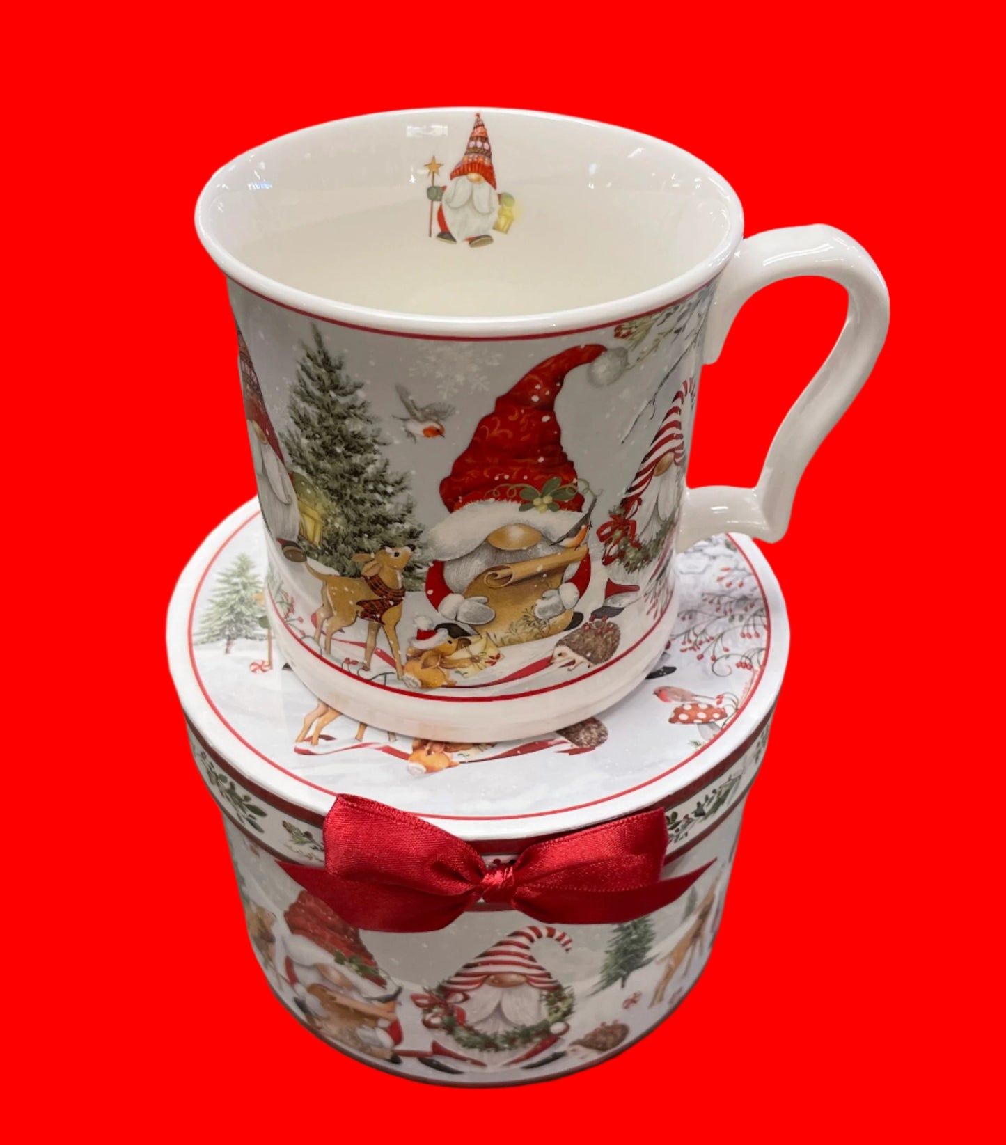 Christmas - Porcelain Mug with Gift Box - Gnomes