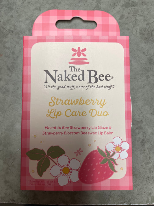 Naked Bee - Strawberry Lip Care Duo