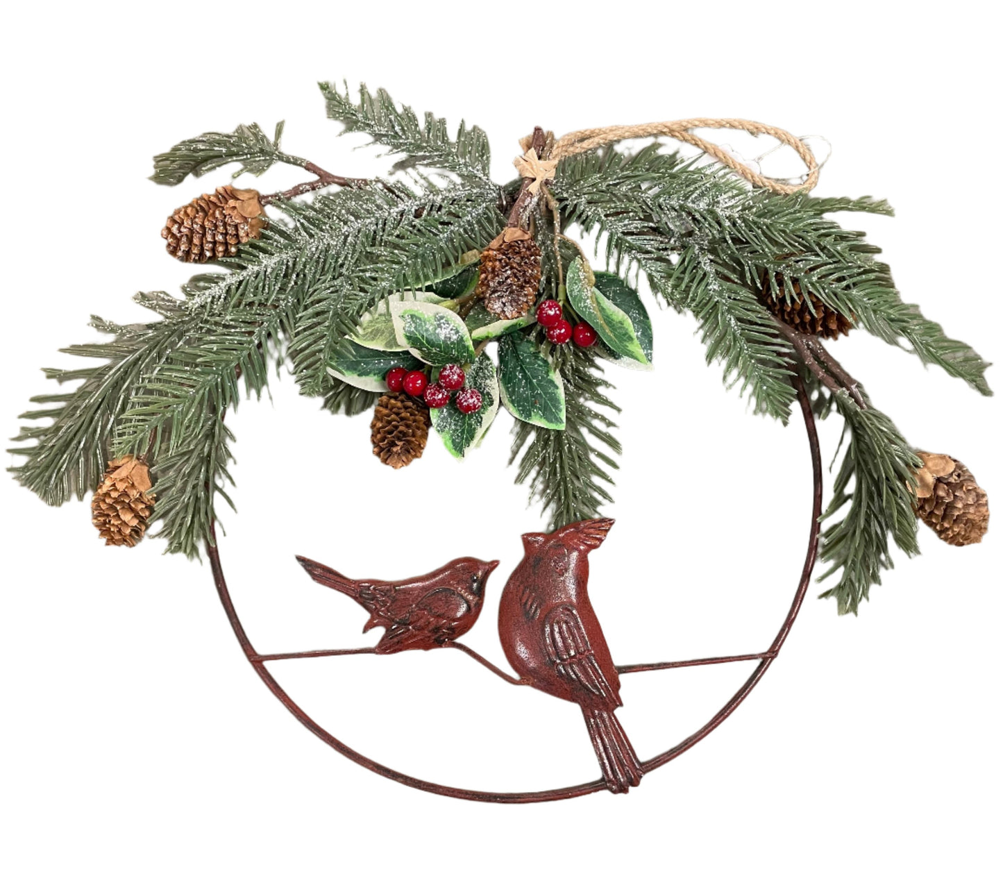 Christmas - Cardinal Metal Wreath