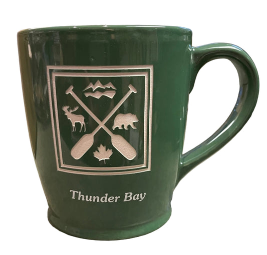 Souvenir Mug - Thunder Bay - Outdoors Green