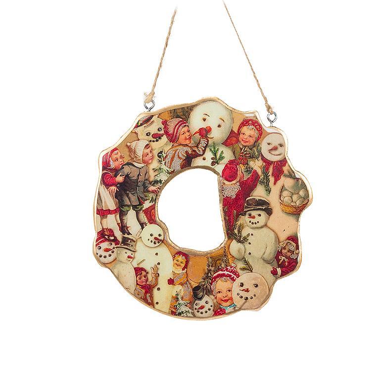 Christmas - Nostalgia Santa Wreath - 7" Diameter