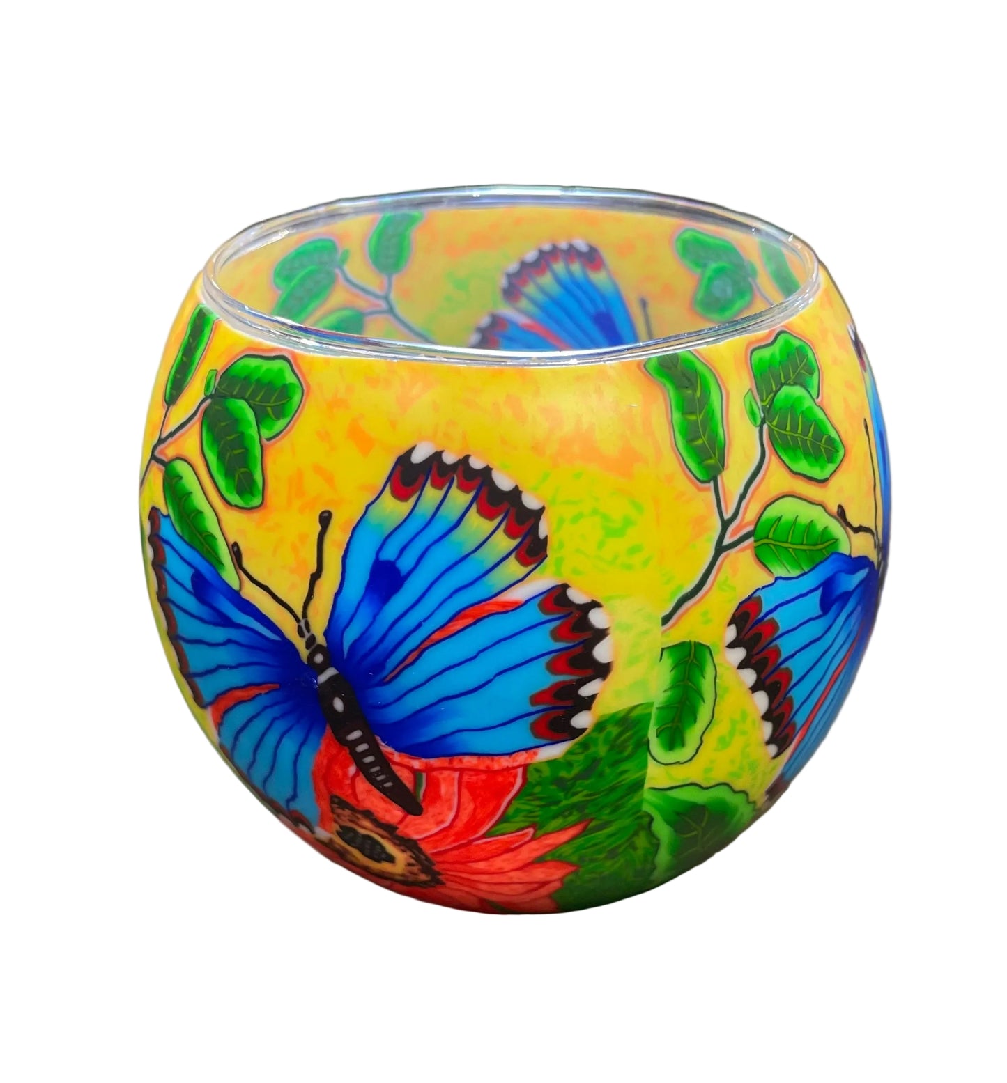 Claymaster - Decorative Handcrafted Glass Globe with LED Light -