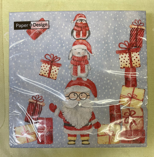 Christmas - Napkins - Lunch - Santas Helpers