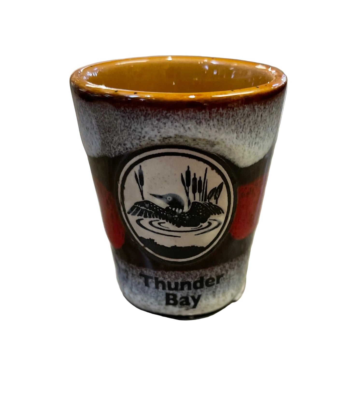 Souvenir Shot Glass - Loon - Thunder Bay - Assorted Colours