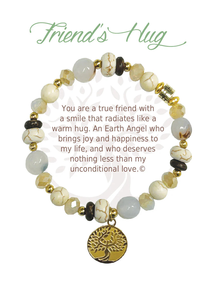 Earth Angel Bracelet - Natural Stone - Friend's Hug