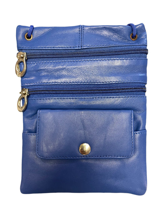 Leather Bag - JBG - Purse - Royal Blue