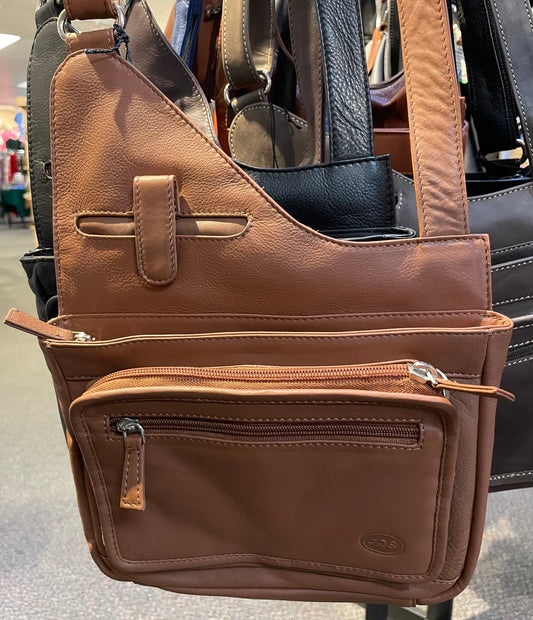 Leather Bag - Canadian Traveler - Tan