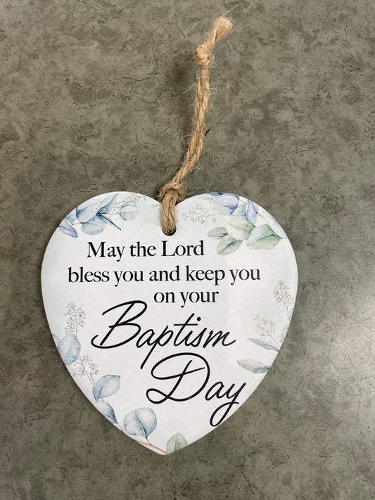 Baptism Heart Ornament