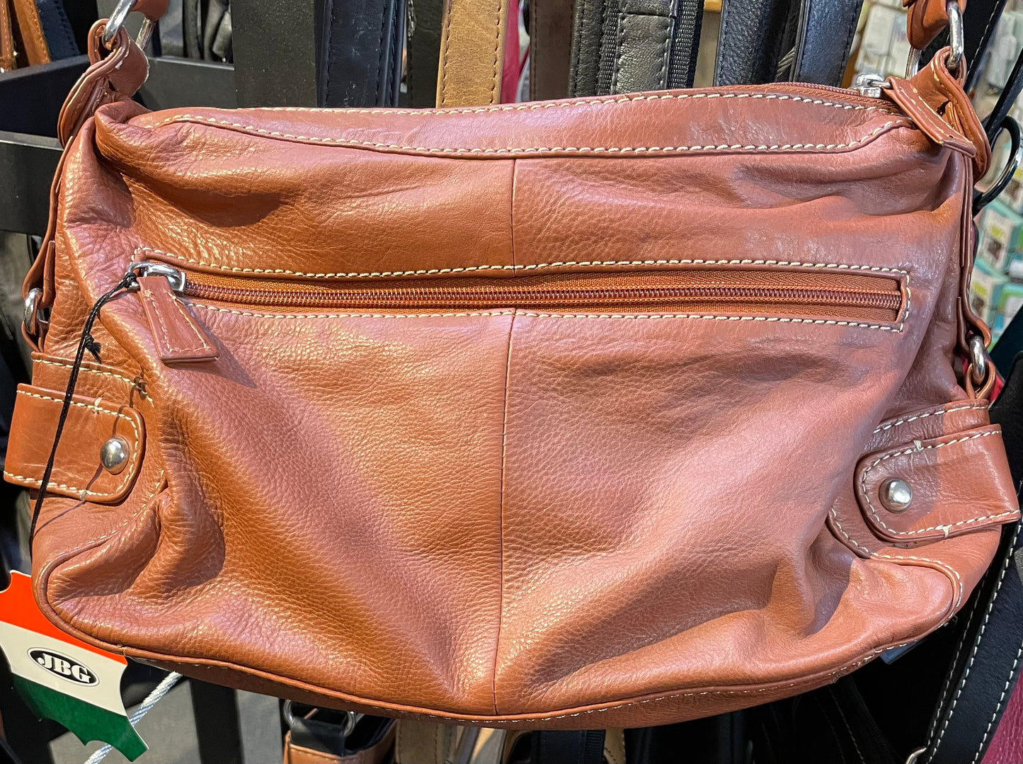 Leather Bag - JBG - Tan