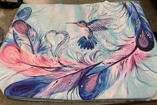 Canvas Tote Bag - Carla Joseph - Hummingbird Feathers