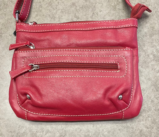Leather Bag - Canadian Traveller - Red