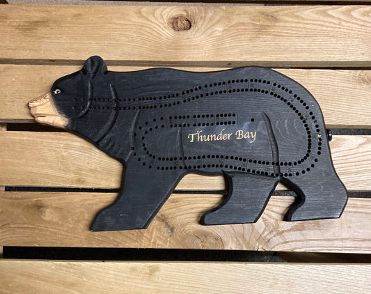 Souvenir Cribbage Board - Bear - Thunder Bay