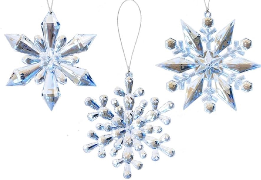 Christmas - Snow Flake Ornaments - Assorted Varieties